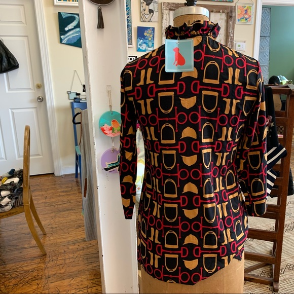 Haley and The Hound - Ruffled Collar Blouse - Picture 3 of 4